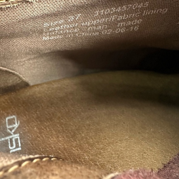 DANSKO Dabney Brown Leather Heel Boots 37 - Picture 2 of 8